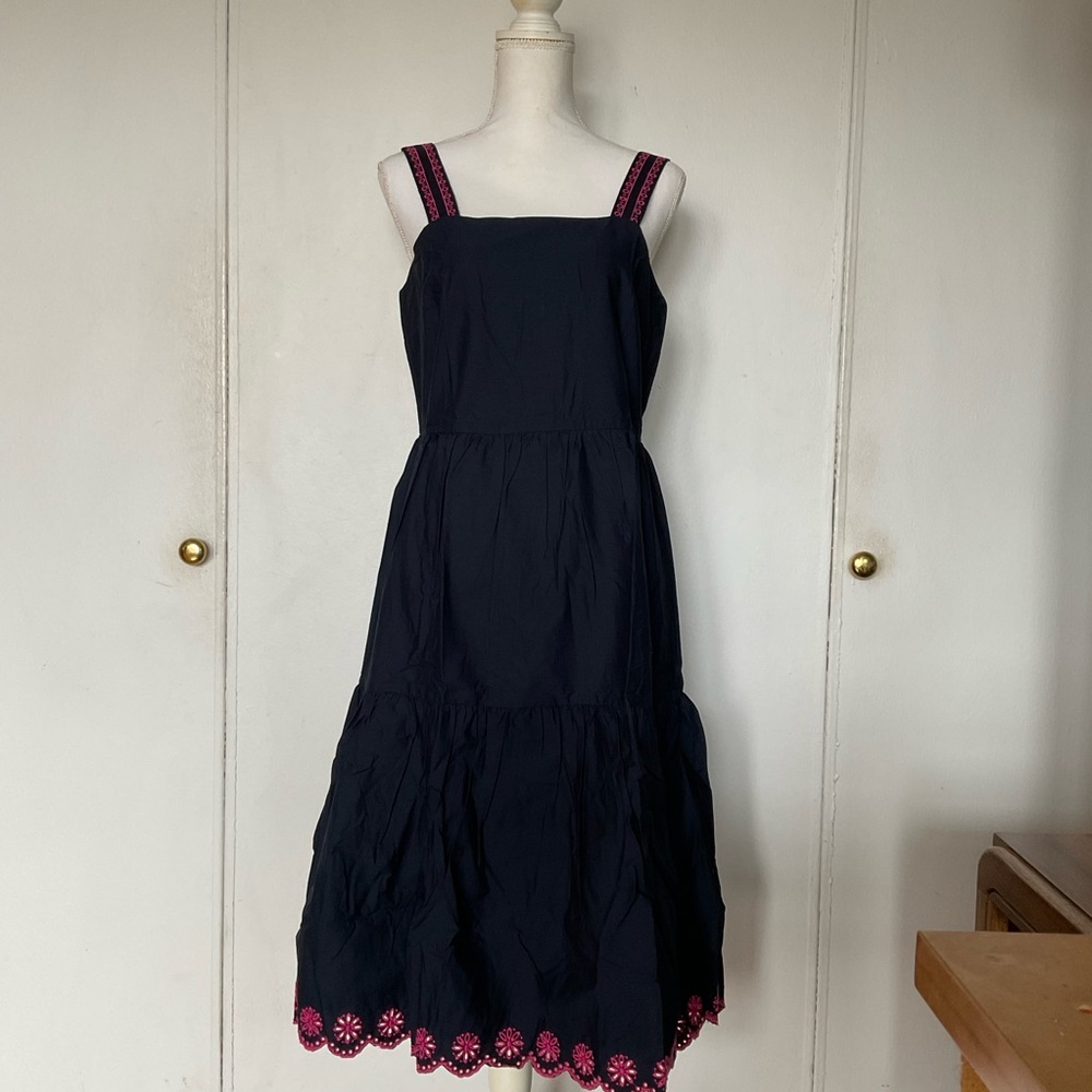 JCrew Scallop Tiered Dress